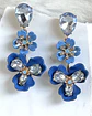 Aros Flores Jacinta Blue Gold - Miniatura 4