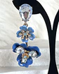 Aros Flores Jacinta Blue Gold - Miniatura 5