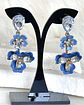 Aros Flores Jacinta Blue Gold - Miniatura 2