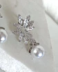 Aros Flor Luxury Circones Perla Silver - Miniatura 3