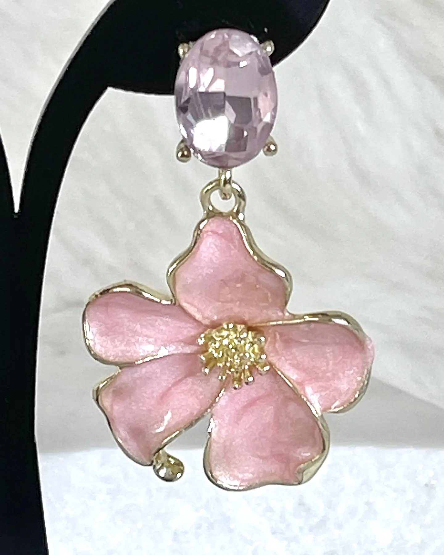 Aros Flor Palo Rosa Gold 4