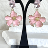 Aros Flor Palo Rosa Gold
