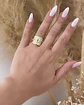 Anillo Verona con Cintillo de Cristales y circones gold - Miniatura 6