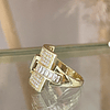 Anillo Verona con Cintillo de Cristales y circones gold