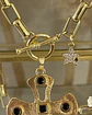 Collar Maxi Cruz Gold y Turmalina Negra Eslabones rectangulares gold  - Miniatura 4