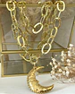 Collar XL Maxi Corazón Luna Estrella Maxi eslabones gold - Miniatura 2