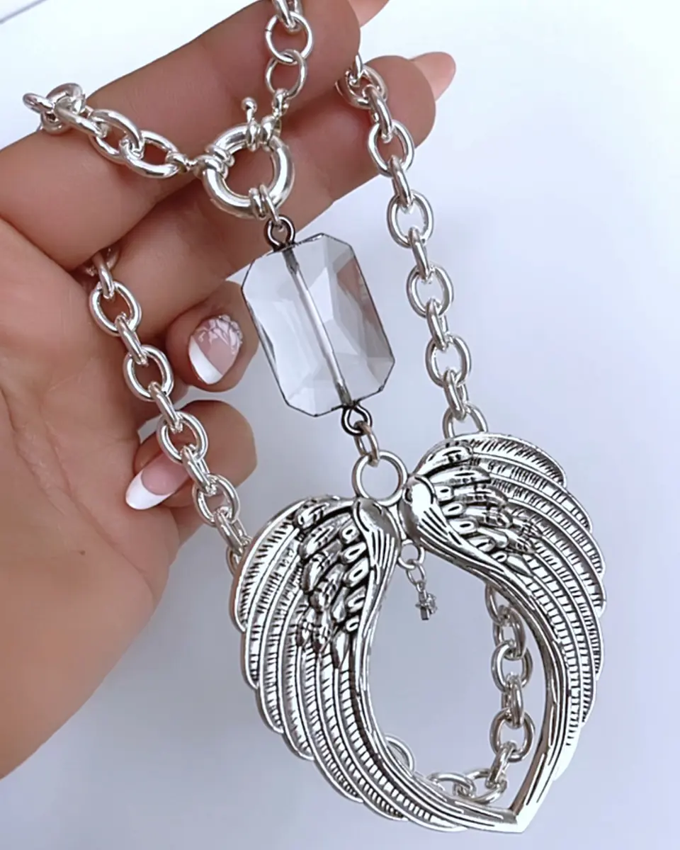 Collar Maxi Alas Punto luz Estrellita Silver 2