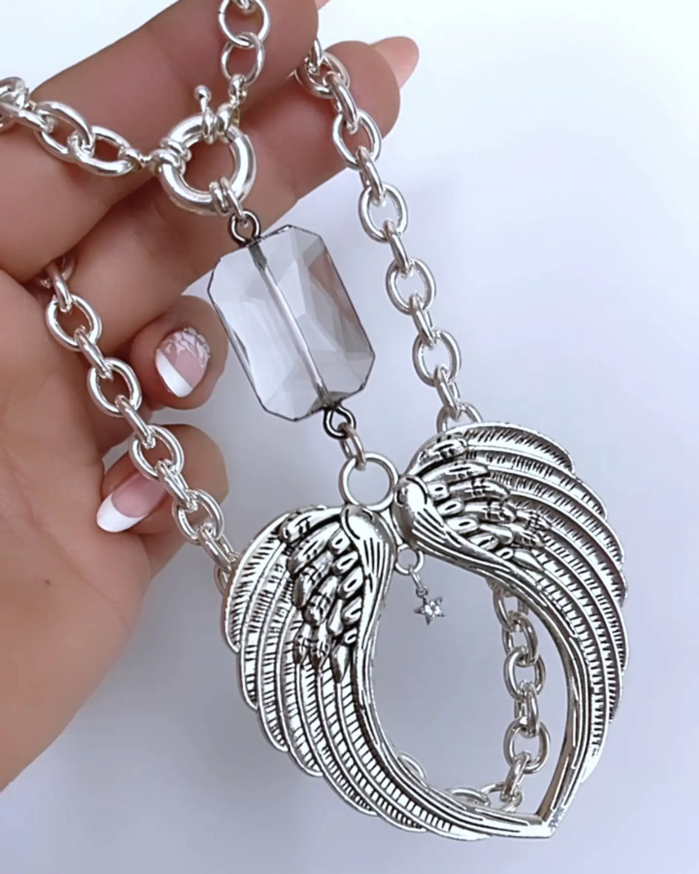 Collar Maxi Alas Punto luz Estrellita Silver 5