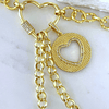 Collar XL Mix corazones y estrellas  Gold 