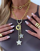 Collar XL Mix corazones y estrellas  Gold  - Miniatura 3