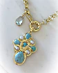 Collar Cruz Turquesa Perlas cristal Gold - Miniatura 8