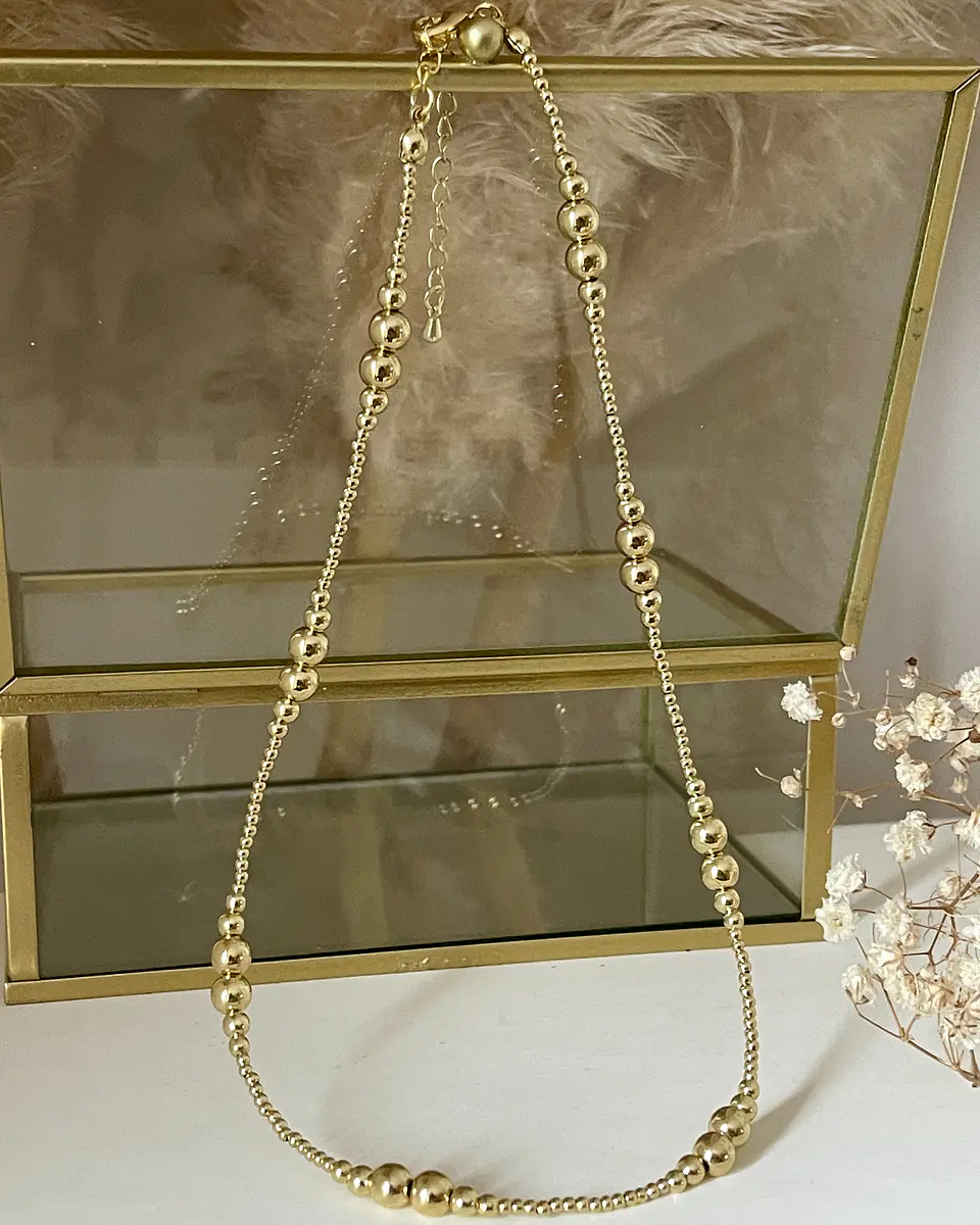 Collar Balines mixtos Gold 4