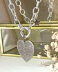 Collar Maxi Corazon Circones eslabones ovalados Silver  - Miniatura 5