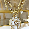 Collar Maxi Camelia eslabones mixtos punto luz Gold
