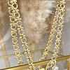Collar Maxi Camelia eslabones mixtos punto luz Gold