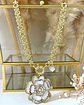 Collar Maxi Camelia eslabones mixtos punto luz Gold - Miniatura 3