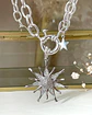 Collar Sol Circones Punto de luz Silver - Miniatura 2