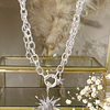 Collar Sol Circones Punto de luz Silver