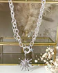 Collar Sol Circones Punto de luz Silver - Miniatura 1