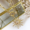 Collar Sol Circones Punto de luz Gold