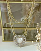 Collar maxi eslabones Corazón Virgen Nácar Gold - Miniatura 1