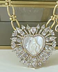 Collar maxi eslabones Corazón Virgen Nácar Gold - Miniatura 2
