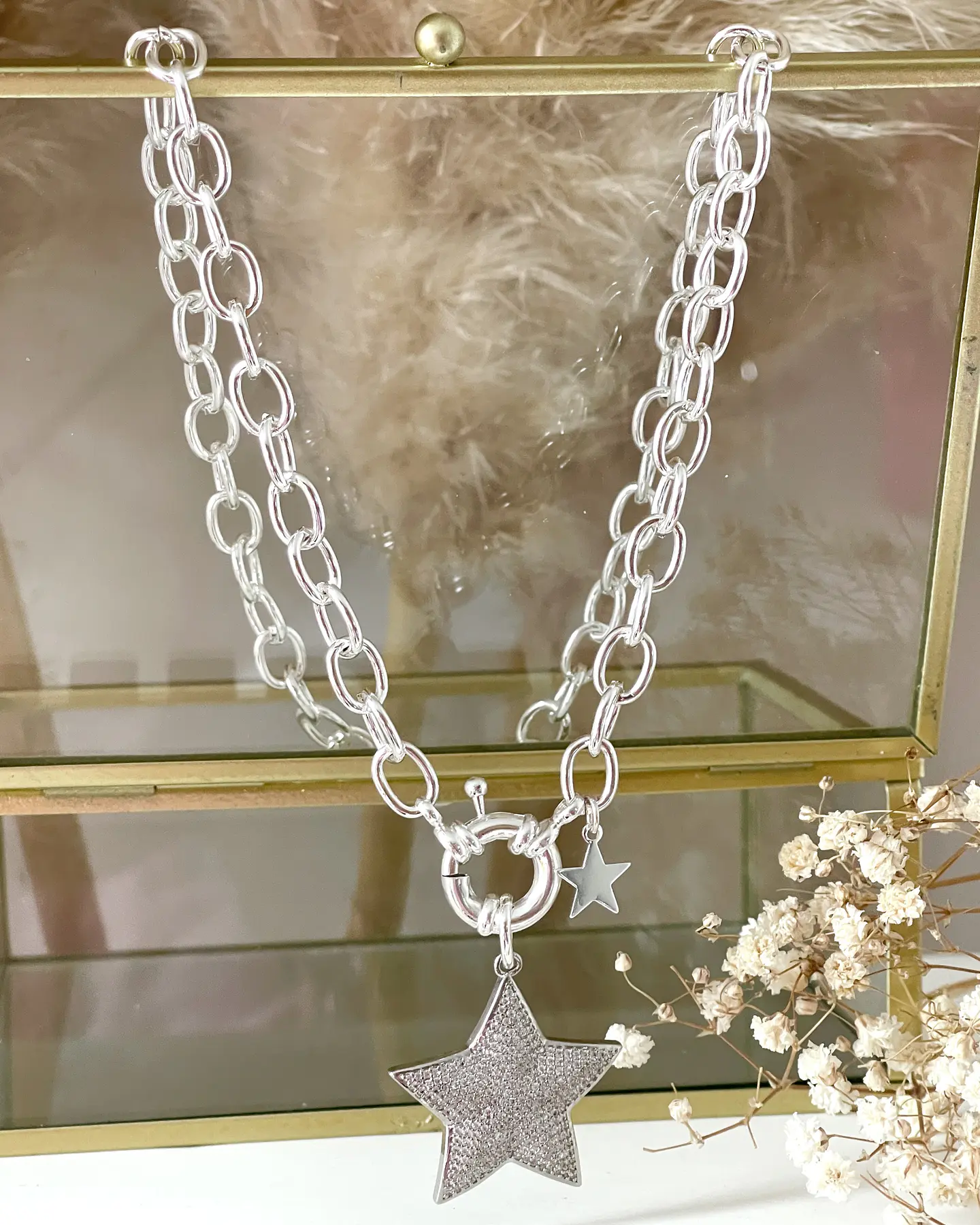 Collar Estrella Circones Micropavé Silver 2