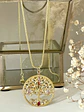 Collar Medallón Árbol de la Vida Cristales Gold - Miniatura 1