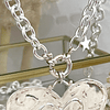 Colla XL Maxi Corazon Silver con Estrellita lateral