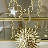 Collar XL Maxi Girasol estrella eslabones ovalados Gold 