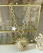 Collar XL Maxi Girasol estrella eslabones ovalados Gold  - Miniatura 1