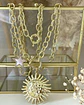 Collar XL Maxi Girasol estrella eslabones ovalados Gold  - Miniatura 8
