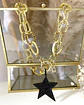 Collar Estrella Rockera circones Black Micropavé Gold - Miniatura 4