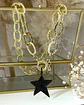 Collar Estrella Rockera circones Black Micropavé Gold - Miniatura 5