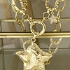 Collar Maxi Estrella Martillada Relieve Gold 