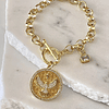 Pulsera Medalla  Espíritu Santo circones Gold