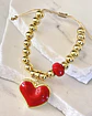 Pulsera Maxi Balines Corazón Rojo Gold  - Miniatura 4