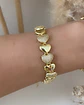 Pulsera Corazones Circones Gold - Miniatura 3