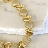 Pulsera Corazones Circones Gold