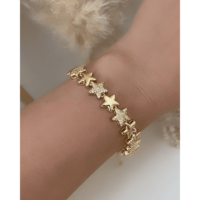 Pulsera Estrellas Gold