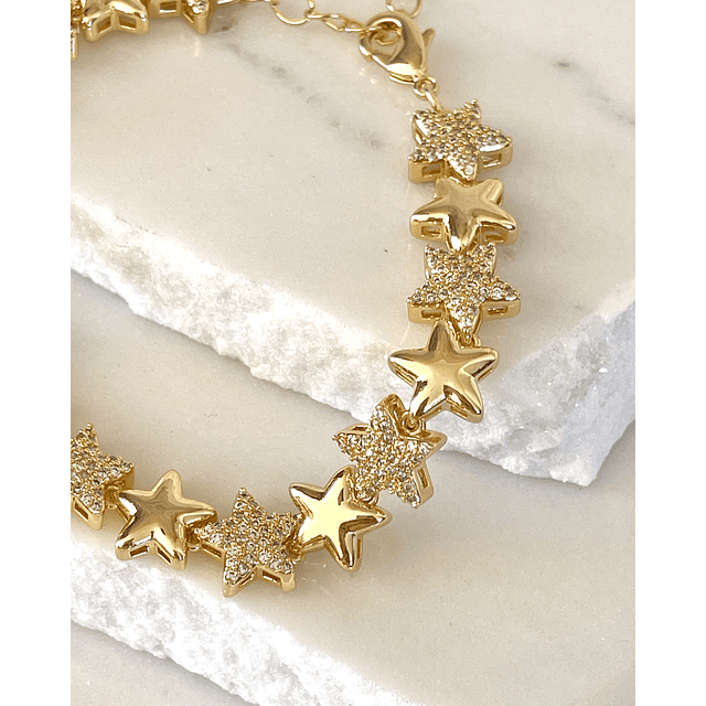 Pulsera Estrellas Gold