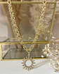 Collar Sol Rayos Circones Gold - Miniatura 6