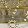 Collar Sol Rayos Circones Gold