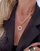 Collar Sol Rayos Circones Gold - Miniatura 3