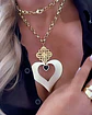 Collar XL Corazón Conector Mándala Gold - Miniatura 8