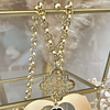 Collar XL Corazón Conector Mándala Gold