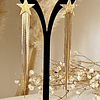 Aros Estrella Cascada Flecos Gold
