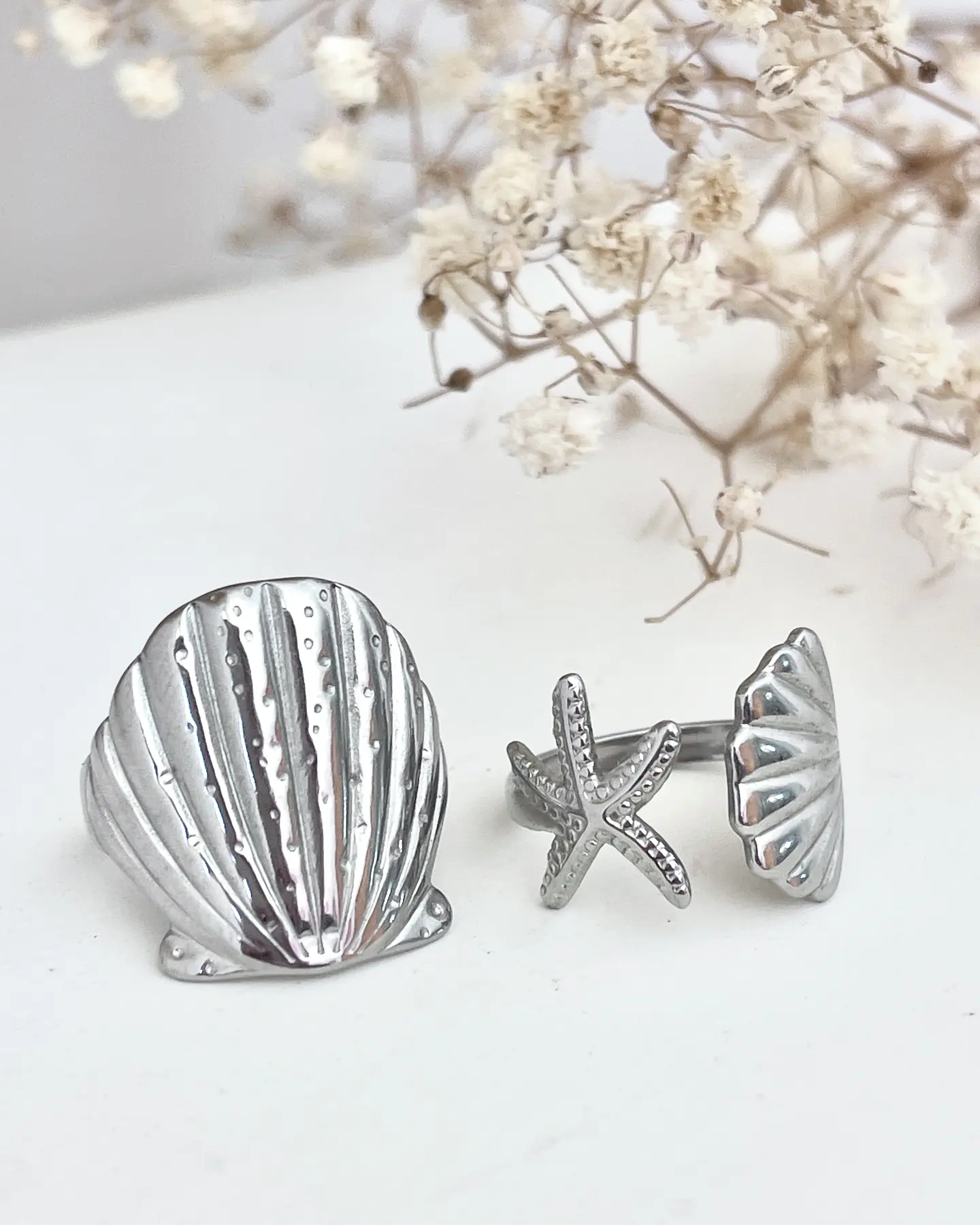 Dúo Anillos Ocean Vibes silver 3