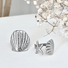 Dúo Anillos Ocean Vibes silver