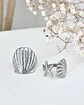 Dúo Anillos Ocean Vibes silver - Miniatura 6